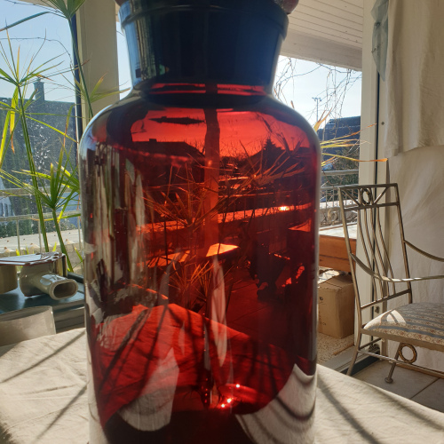Apothekerflasche, 5 L, Braunglas, Weithals