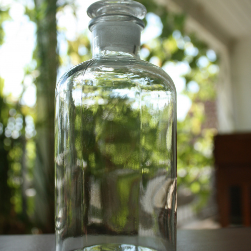 Apothekerflasche, 500 ml, Weißglas, Enghals (10er Pack)