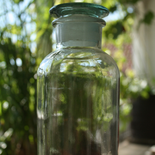 Apothekerflasche, 1 L, Weißglas, Weithals (3er Pack)