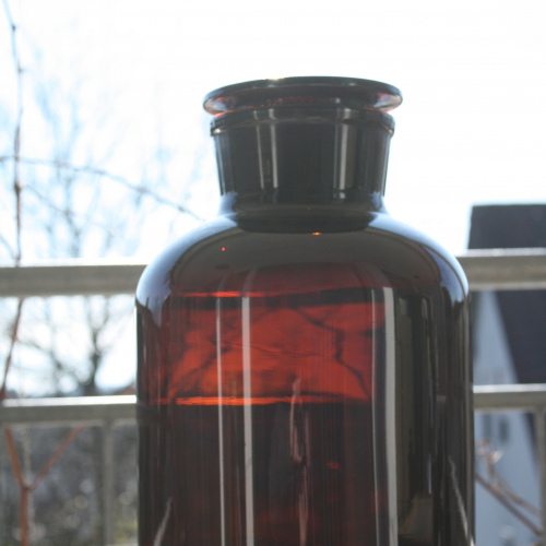 Apothekerflasche, 20 L, Braunglas, Weithals (10er Pack)